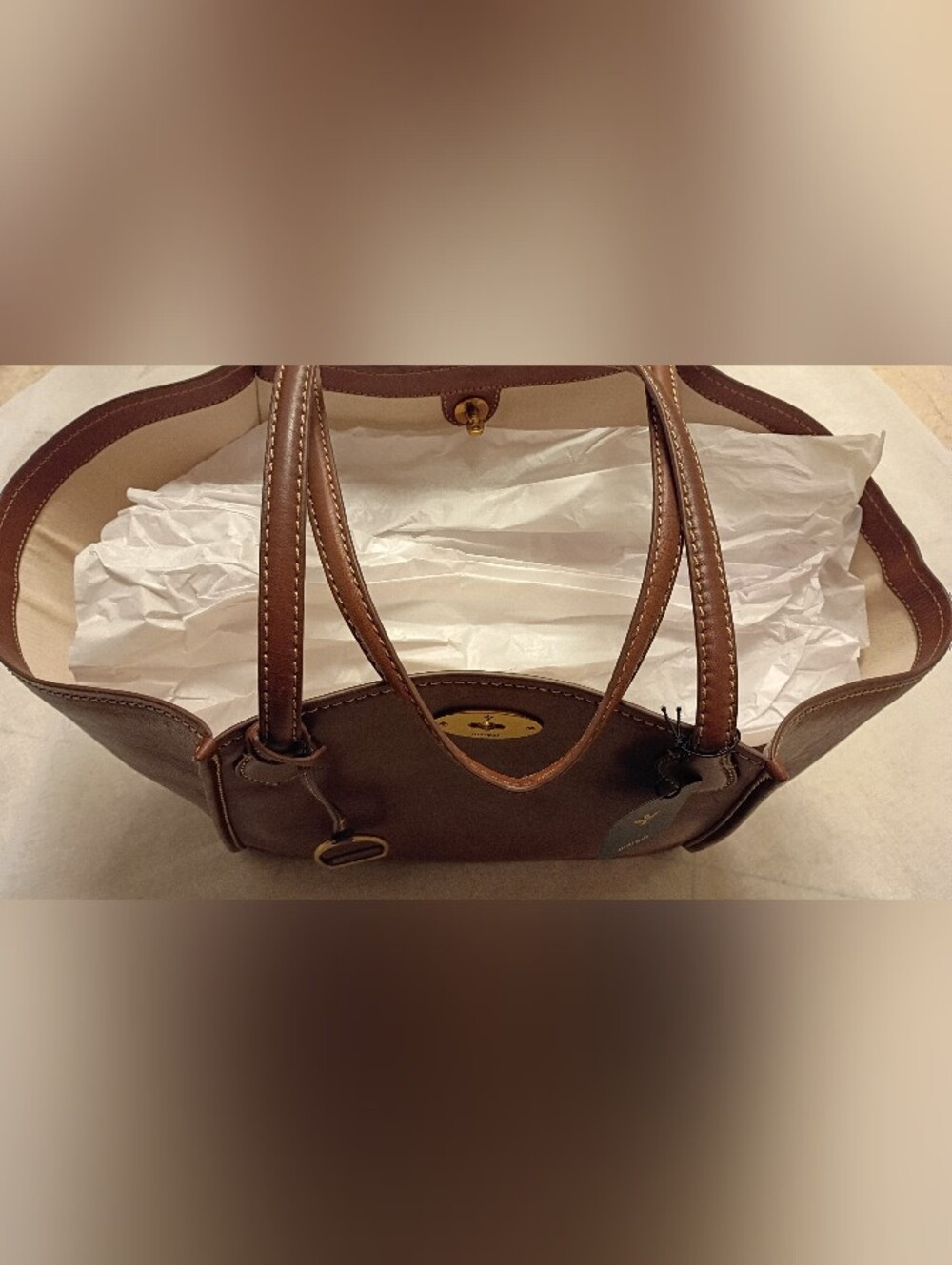 Leather & Brass NWT 🤎 Grand Sac Tote Bag